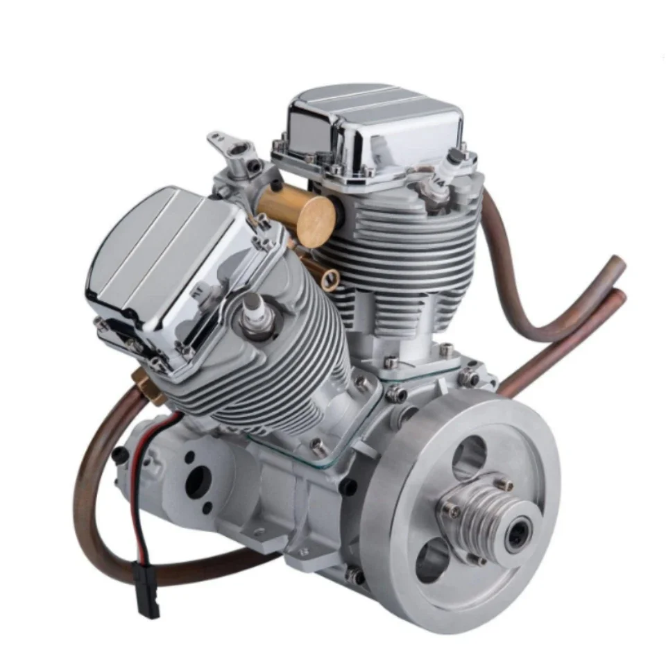 CISON FG-VT9 V2 Mini Gasoline Engine 9cc V-twin Engine Four-stroke Air-cooled Motorcycle RC Gasoline Engine