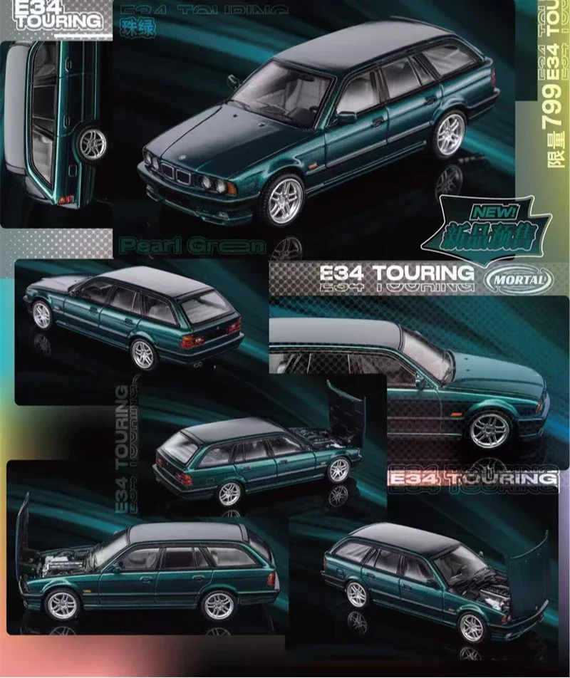 (Pré-encomenda) Mortal 1:64 E34 TOURING limited799 Diecast Model Car