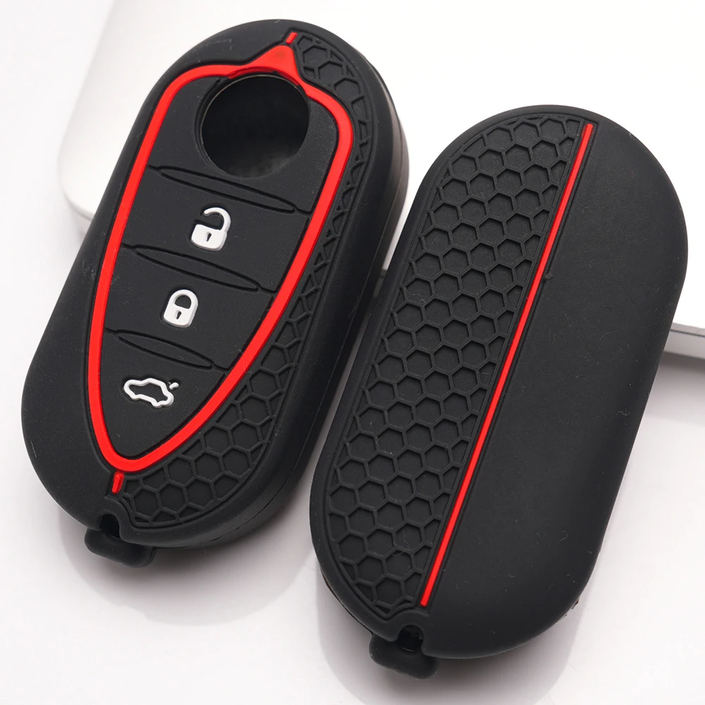 Key Case Cover For Alfa Romeo Giulietta MiTo 159 Brera Spider Giulia Stelvio GT 147 156 166 4C Tonale Drop Resistant Shockproof
