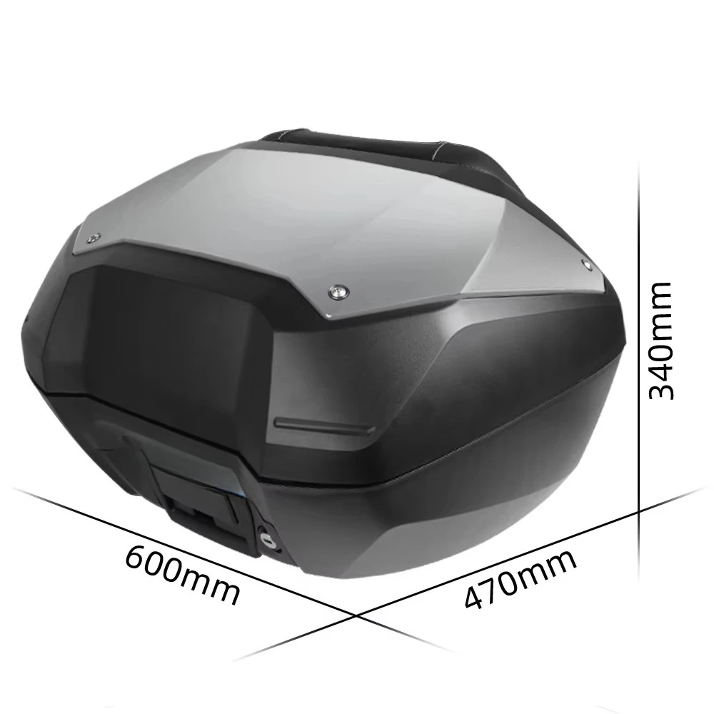 

SPD Factory Direct Motorcycle Accessories PP Waterproof Top Box 50L Wide Motorcycle Rear Trunk for ADV350 Motorcycle Tail Boxes