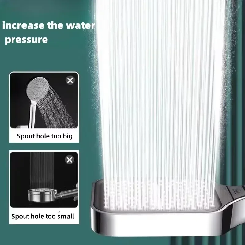 Xiaomi Mijia 13cm Large Panel Shower Head 3 Modes Adjustable High Pressure Massage Shower Head Filter Element Bathroom Accessory