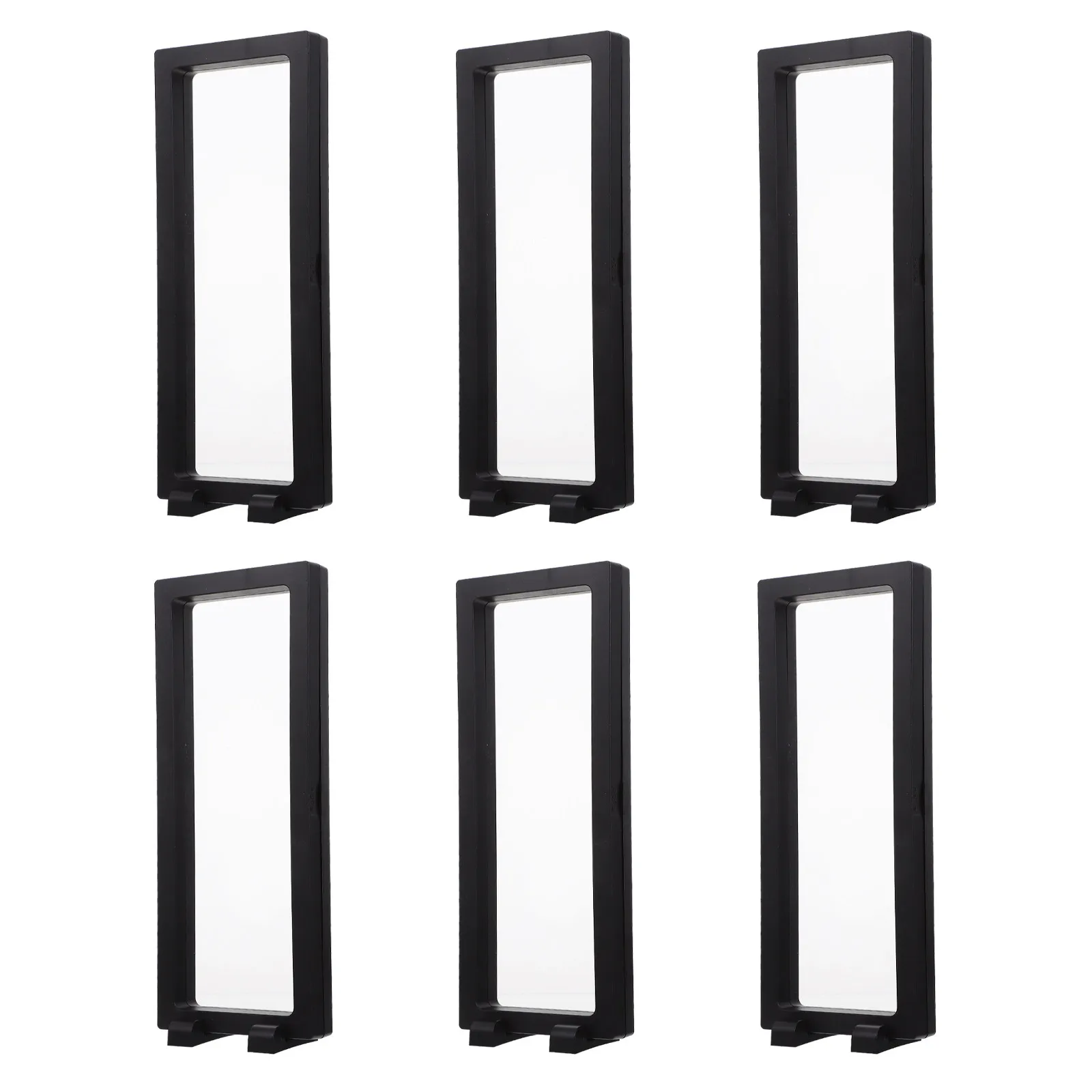 

6Sets Transparent Display Rack Floating Jewelry Holder for Ring Earring Bracelet Storage Display Case Displaying Jewelry Case