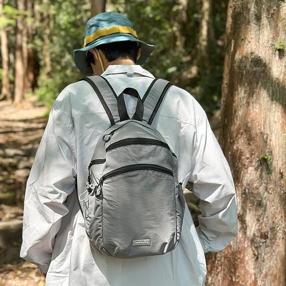 Дорожный рюкзак большой емкости, водонепроницаемый рюкзак для студентов колледжа, легкие складные школьные сумки унисекс