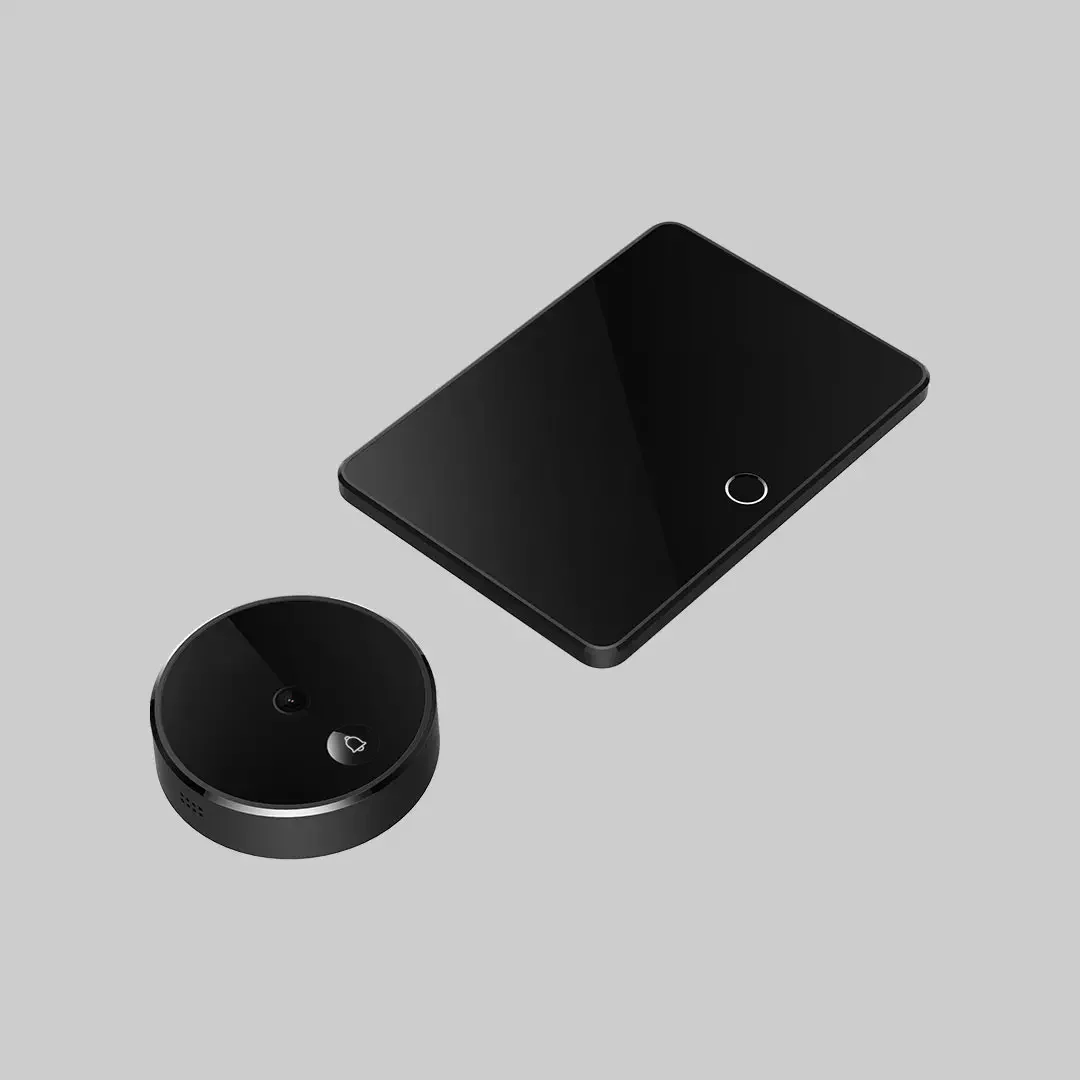 Xiaobai Smart Camera Doorbell Cat Eye Infrared Night Vision Face Detector AI Human Detection LCD Display Work with Mi App Life