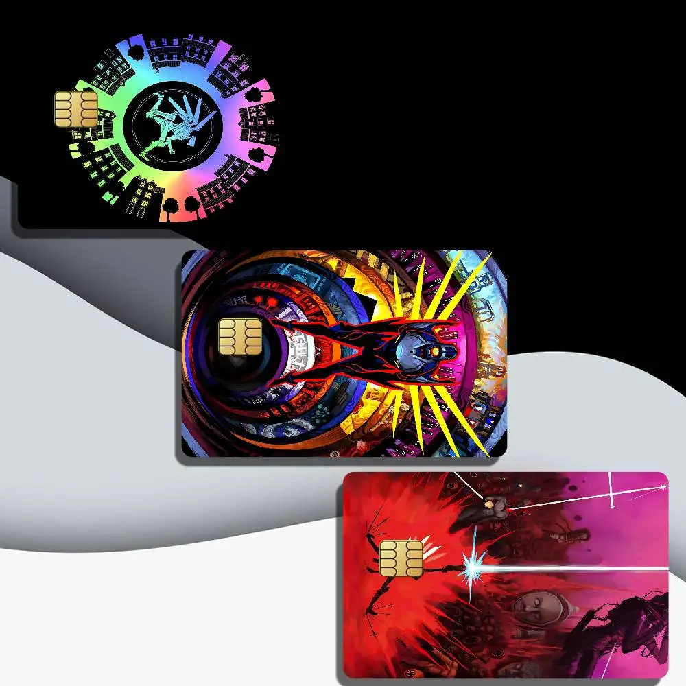 U-ULTRAKILL Geometry LAYER FRAUD Credit Card HD Stickers Game Card Decal Card Matte Film Skin Small Chip Waterproof Sticker