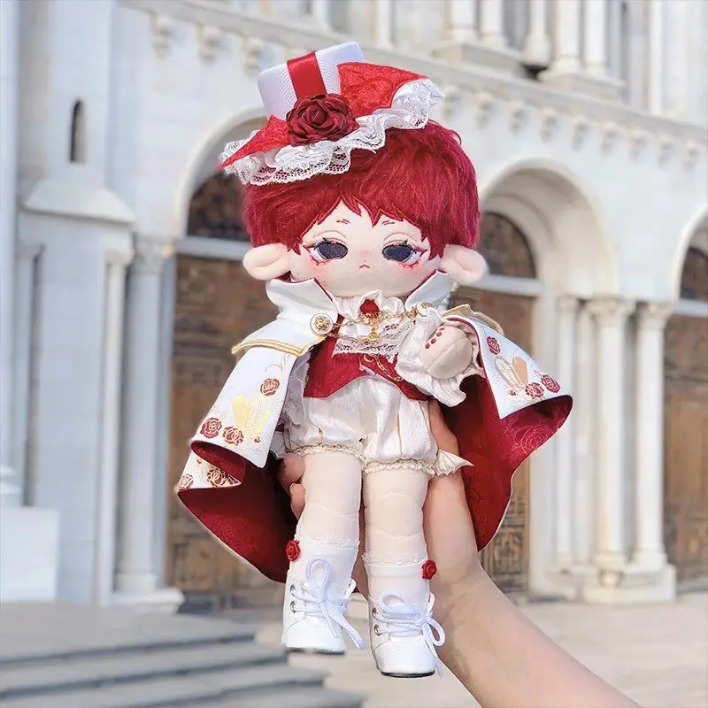 20 cm Plüschtier Puppe Kostüm Cosplay Vampir Noble Duke Kostüm Umhang Augenmaske Zubehör für Männer und Frauen Geburtstagsgeschenke