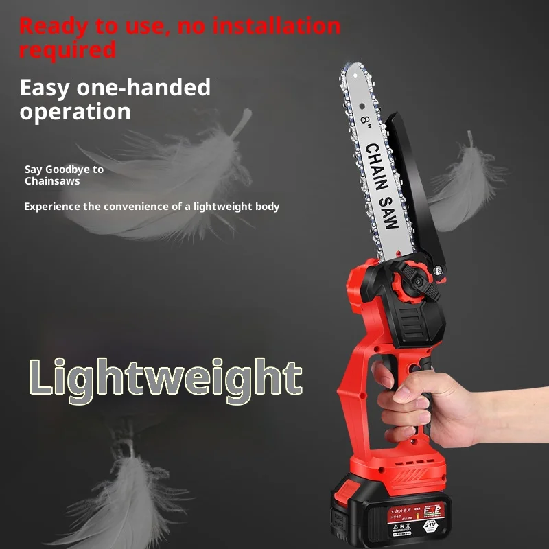 Logging Chainsaw Motosierra Electrica Batería Sierra Eléctrica Portátil Akku Kettensäge 충전톱Motosierra De Batería MiniChainsaw