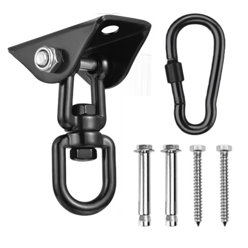 Teto gancho pendurado cadeira, 360 ° rotação Swing cabide, gancho de suspensão para saco de perfuração, rede, Yoga,Etc, Hot Sale, 450kg