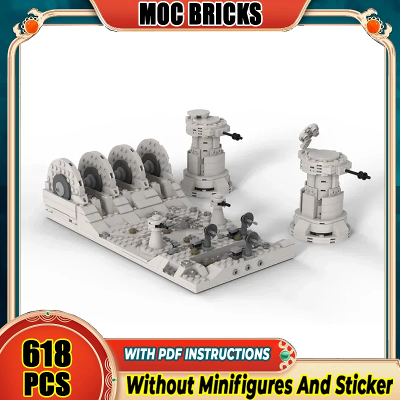 

Модель звездных фильмов Moc, строительные кирпичи, военная защитная кампания, технология, модульные блоки, подарок, рождественские игрушки, наборы «сделай сам», сборка