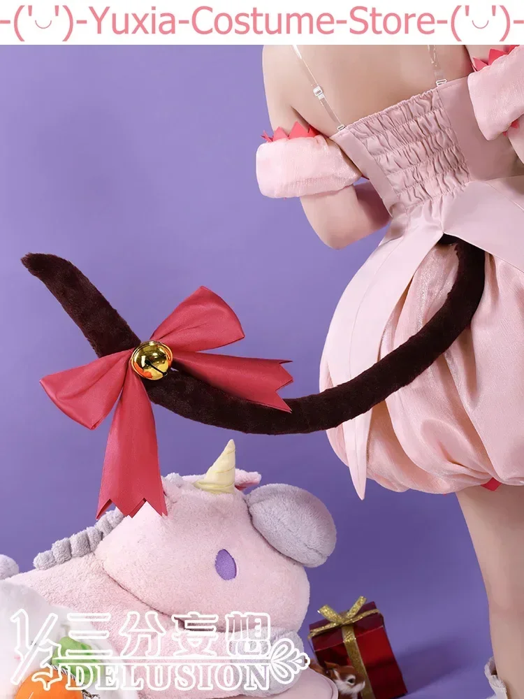 Anime! Tokyo Mew Mew Momomiya Ichigo Magic Girl Pink Dress Elegant Uniform Cosplay Costume Halloween Party Outfit Women