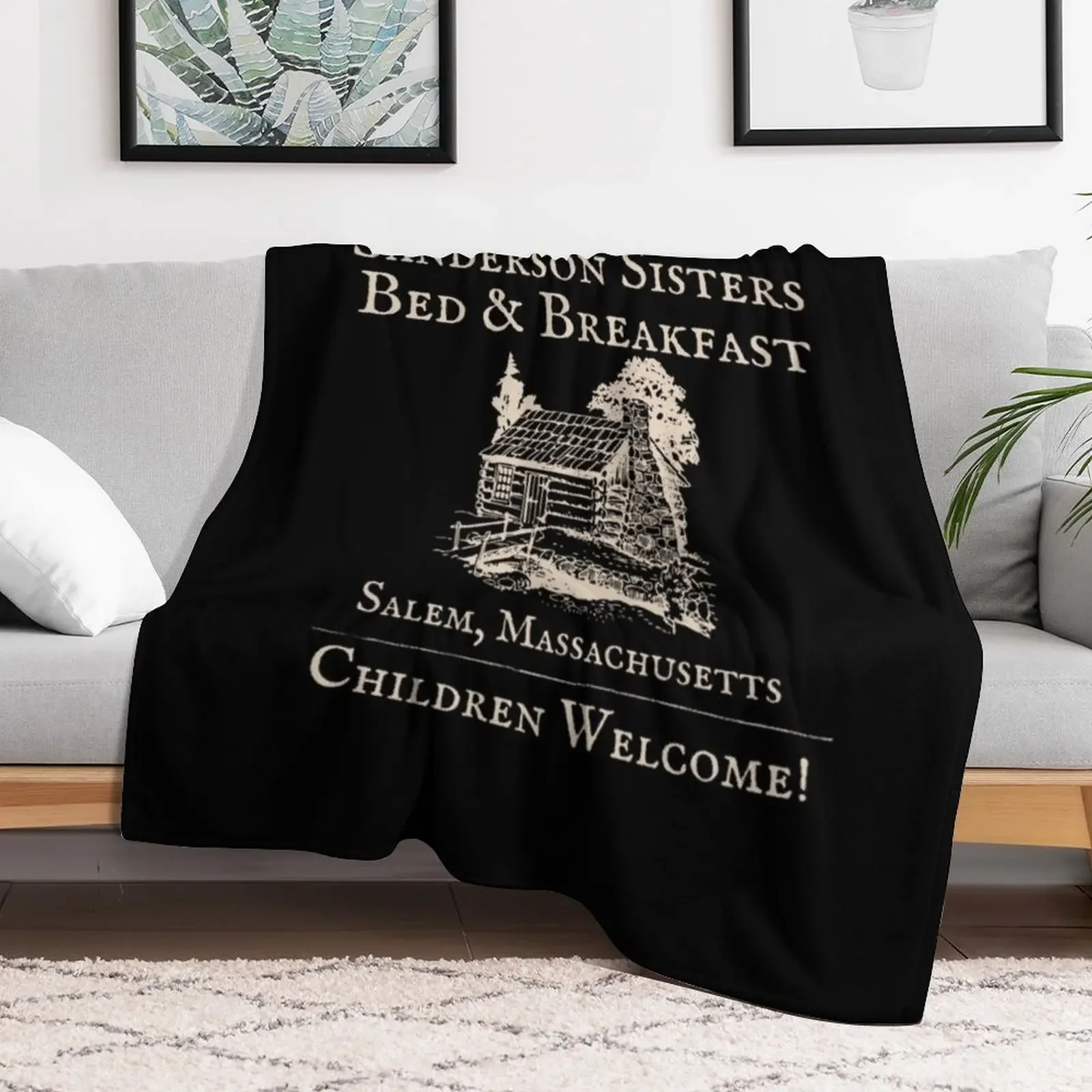 The Sanderson Sisters Bed and Breakfast Throw Blanket Luxury Throw Polar Luxury Blankets