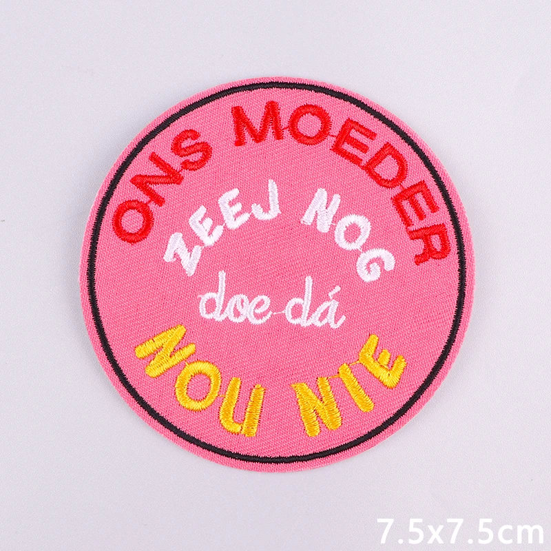 Neue gestickte Patches Oeteldonk Emblem Patch Eisen auf Patch auf Kleidung Niederlande Karneval Frosch Applikation Patches für Kleidung – Detail 38