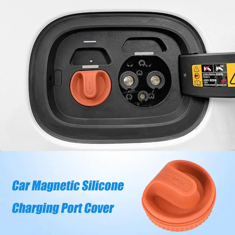 Copertura magnetica per caricabatteria da auto elettrica per MG per MG4 per Zeekr EV EV copertura protettiva per porta di ricarica impermeabile