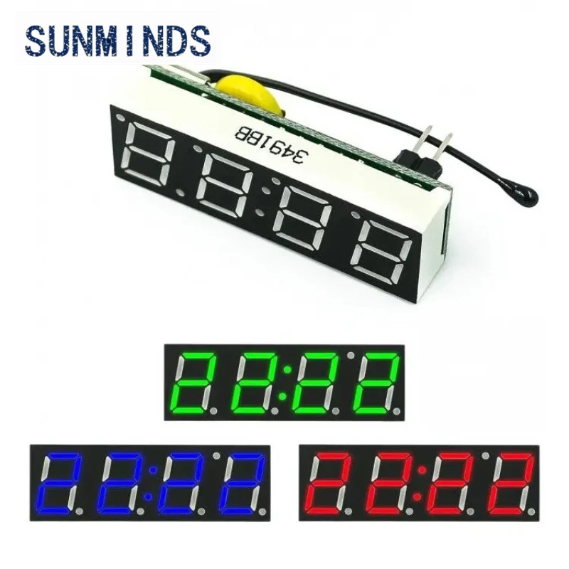 1pcs 3 In 1 LED DS1302 RX8025T Digital Clock Temperature Voltage Module DIY Time/Thermometer/Voltmeter DC 5-30V