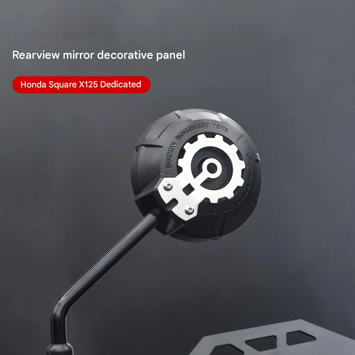 For Honda SquareX125 Rearview Mirror Gear Protective Cover Aluminum Alloy CNC Decorative Panel Dust-Proof Shock-Absorbing