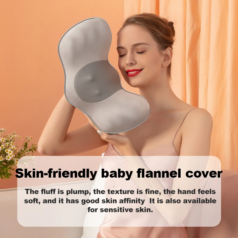 

Shiatsu neck massage pillow deep tissue shoulder and back thermal massage full body electric back massager