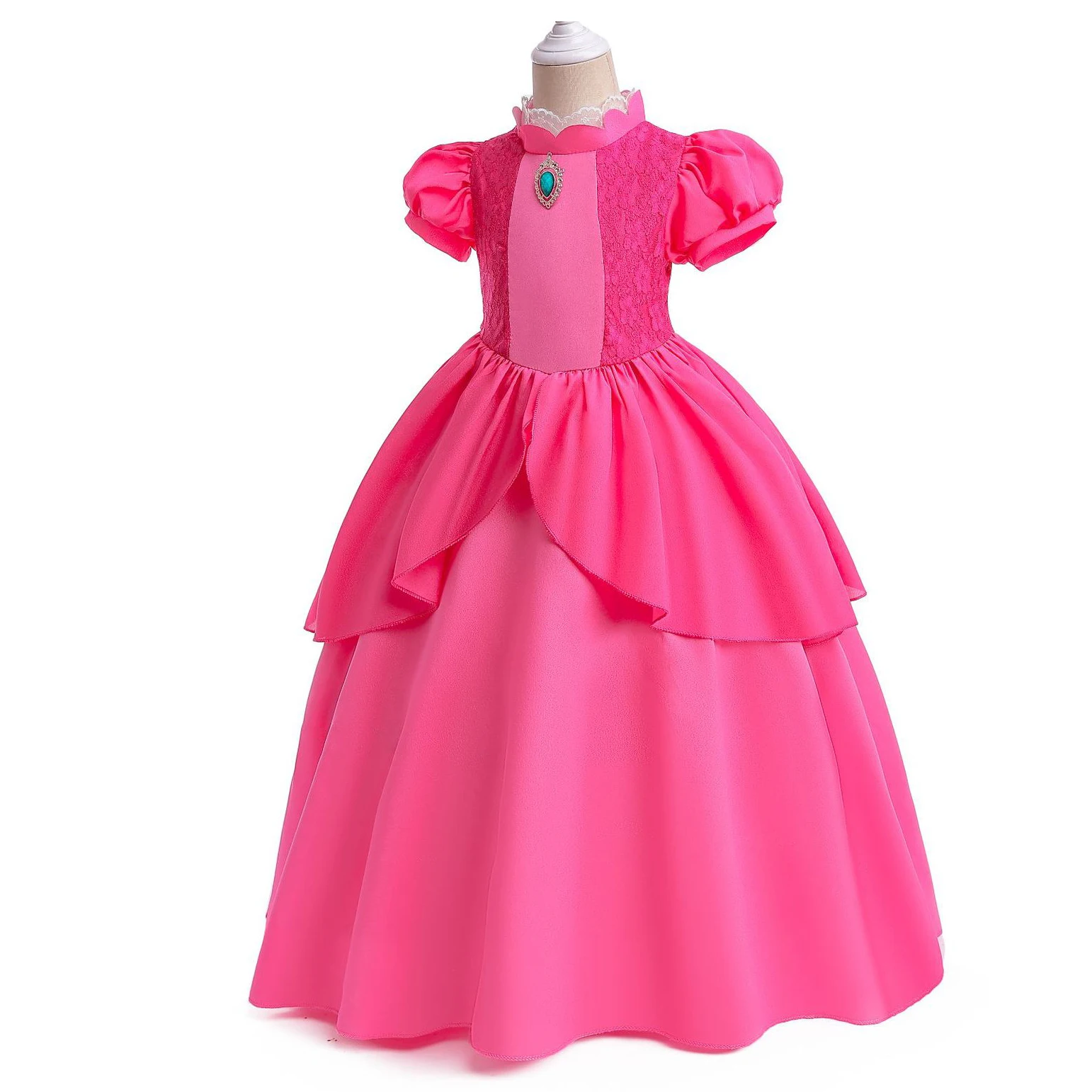 فستان أميرة الخوخ للأطفال ، زي لعب الأدوار للفتيات ، هالوين كوميدي ، سوبر بروس ، فيلم المغامرة ، هالوين ، لعبة ، هالوين ، ملابس #2