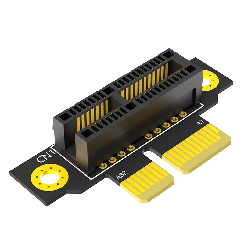 Exquisite-PCI-E 1X 3.0 90 Degree Reverse Male To Female Riser Card For 1U Server (Installation Direction Towards CPU)