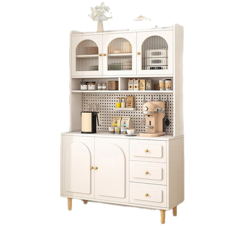 

Log cream wind kitchen living room multi-functional storage cabinet