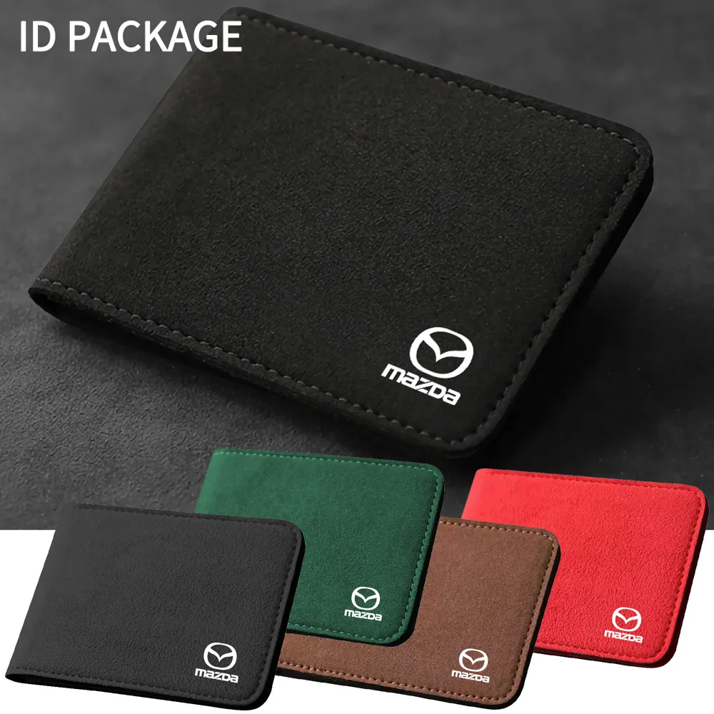 Ultra Thin Car Documents Holder Tumbled Leather Driver License Card Cover Holder Wallet Accessories For Mazda CX-5 CX-8 MS GG BK