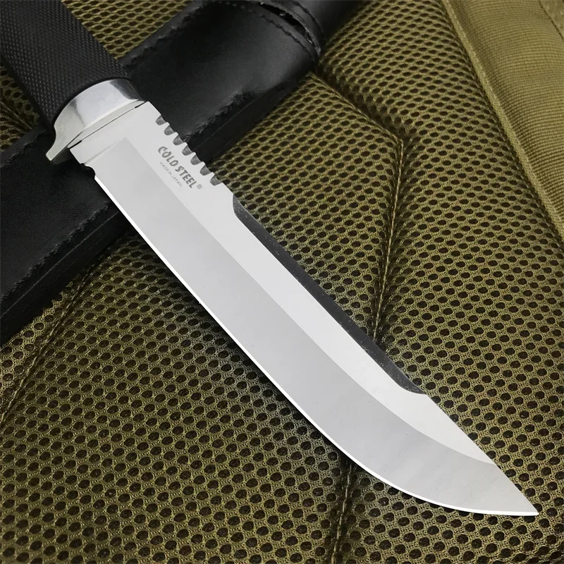 COLD High Hardness Fixed Blade Knife Outdoor Camping Survival Tactics Hunting Self-defense Multi-purpose Pocket Straight Knife