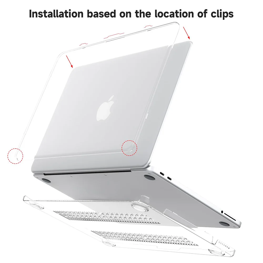 Crystal Transparent Ultra Thin Hard Back Case For MacBook Neo Case MacBook Neo 13 inch A3404 A18 Pro Chip 2026 Laptop Case Cover
