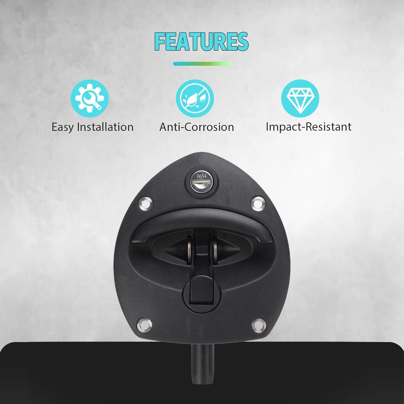 RV Generator Door T Handle with 2 Keys 0406 0972 01 Convenient Replacement for Generator