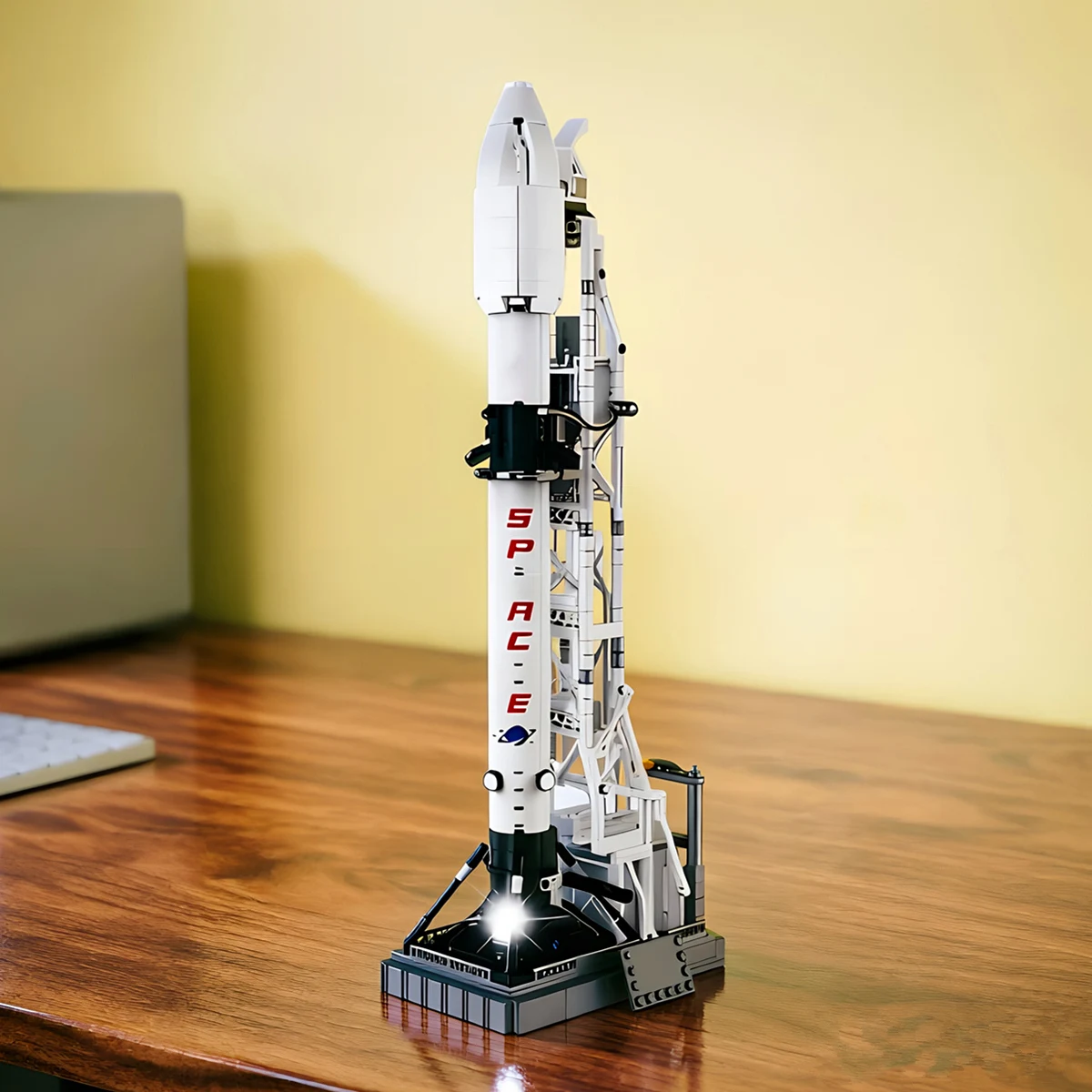 Regalo para Fiestas, Modelo de Juguete del Sistema de Lanzamiento de Cohetes Espaciales Star-ship Falcon Heavy, Nave Espacial
