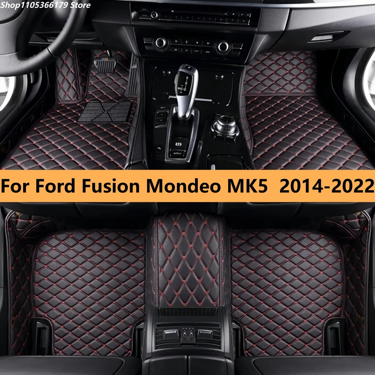 

Автомобильные коврики для Ford Fusion Mondeo MK5 2014-2022 годов выпуска, всепогодные, водонепроницаемые.