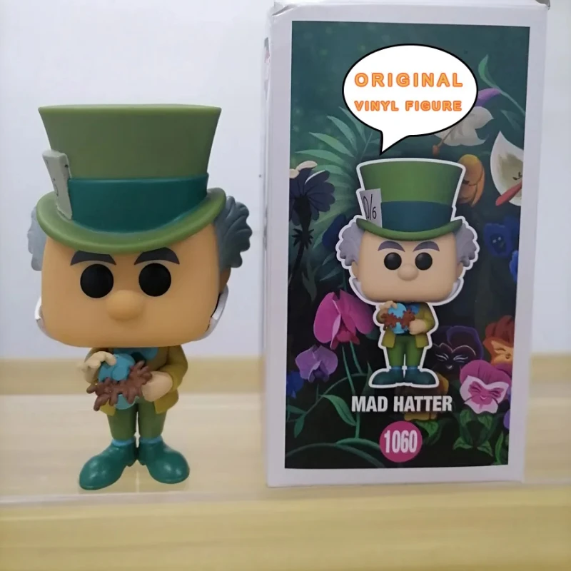 ALICE IN WONDERLAND MAD HATTER Vinyl Figurine Film Model Toy Collections Action Figure Ornaments Children Birthday Gifts