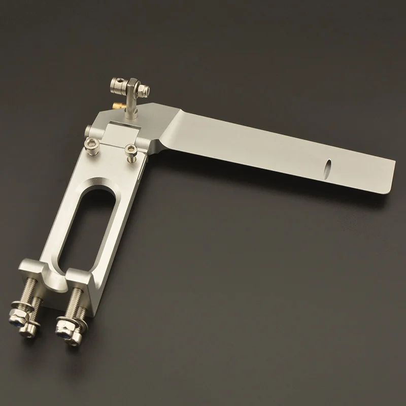 Lenkruder-Set, Aluminium, 108 x 130 mm, Wasser-Tonabnehmer-Einlass für ElektroBenzin, Nitro, RC-Boot, Geschwindigkeit, MONO, Vee, ovales Boot, 1 Stück
