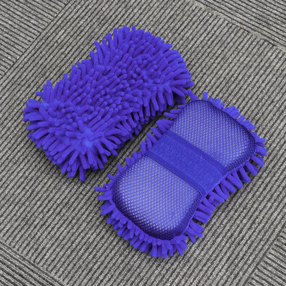 

2 Pcs Cleaning Vent Micro Fiber Towels Car Wash Gloves Mitt Microfiber Sponge Auto Anti-scratch