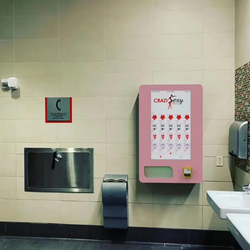 Women's Hygiene Product Sticker Vending Machine with Stand Beauty Vending Machine Touch Screen Customized