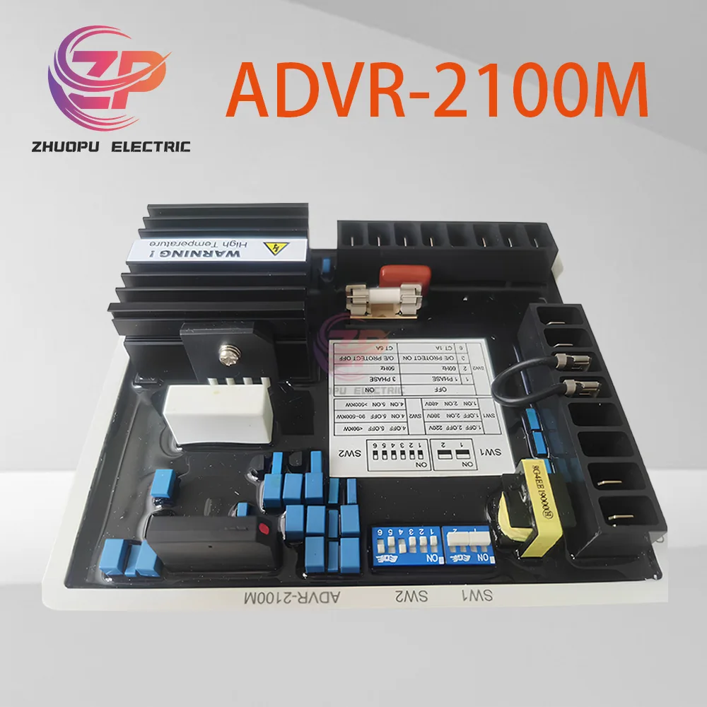 

Оригинальный регулятор напряжения генератора AVR ADVR-2100M, совместимый с 220–600 В, стабилизатор напряжения, контроль возбуждения.