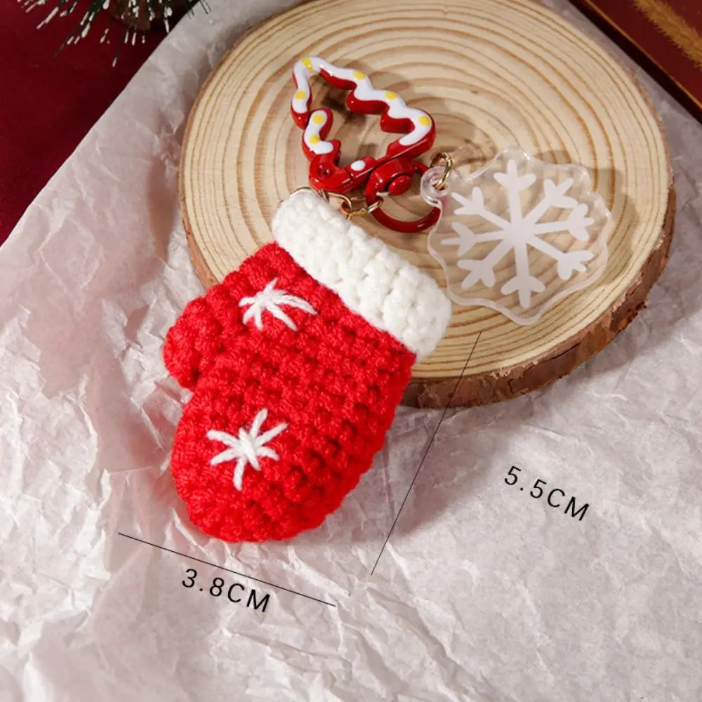 2024 New Knitted Doll Christmas Tree Keychain Handmade Cute Christmas Stocking Keychain Creative Ornament Xmas Decor Xmas Party