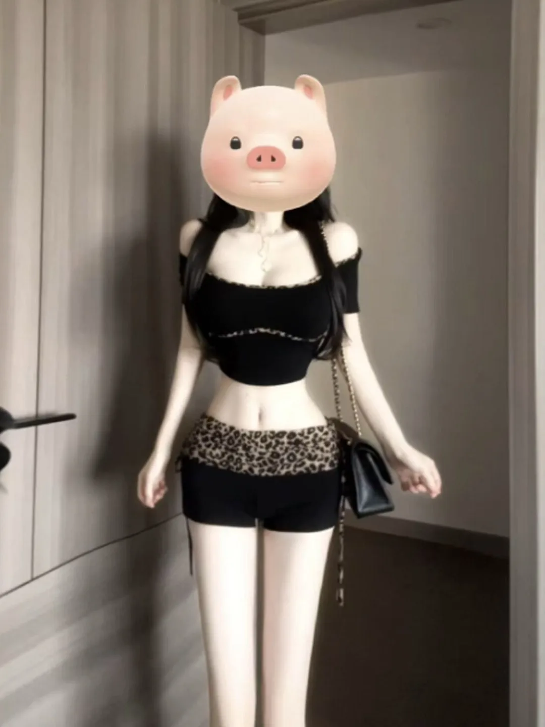 

Сексуальный ретро-комплект в стиле Hot Girl: топ на одно плечо и шорты, маленький размер, летняя мода, повседневный, удобный, из хлопковой смеси.