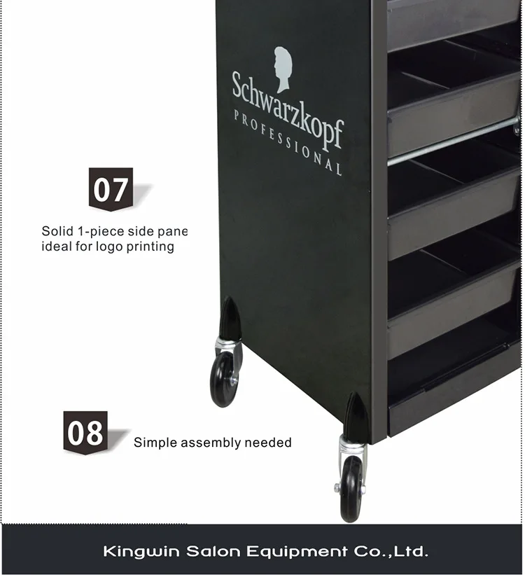 Barbershop Salon Trolley Cart Multi-layer Large Capacity Hairdressing Trolley Curling Iron Storage Shelf Splint  Blower Stand