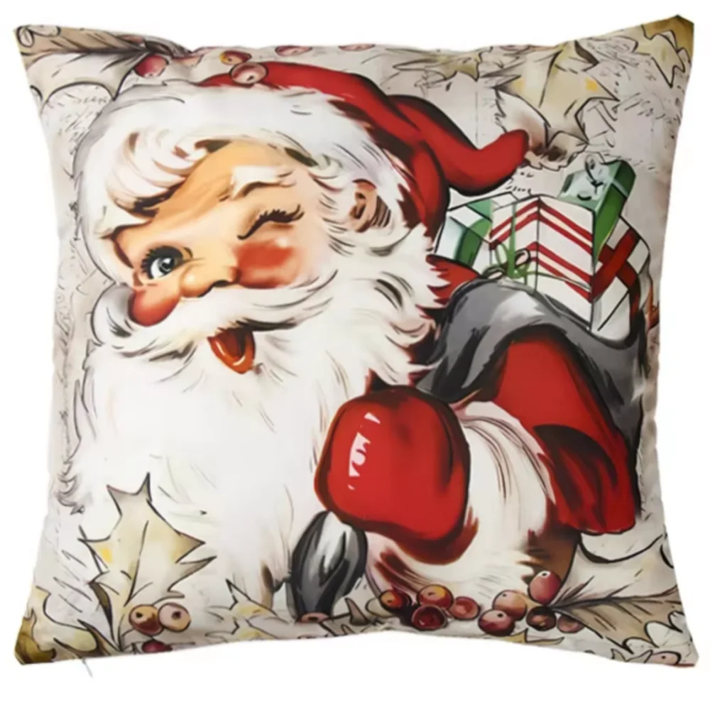 

Рождественские элементы, ежедневная наволочка с рисунком колокольчика Санта-Клауса для гостиной, спальни, дивана, спальни, декор для вечеринки