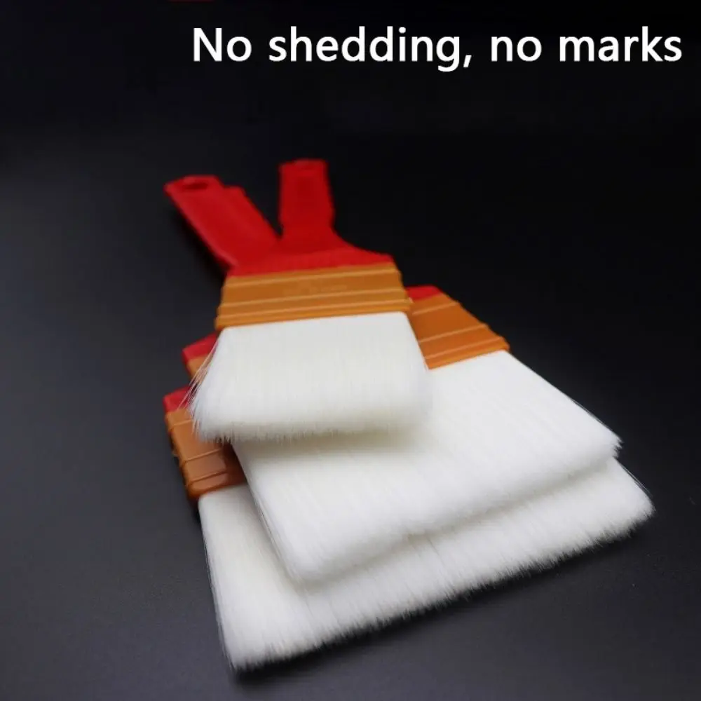 2Pcs Uniform Brushing Paint Brush No Trace Plastic Handle Soft Bristle Brush Durable High Elastic Brush Wall Brushing Tools