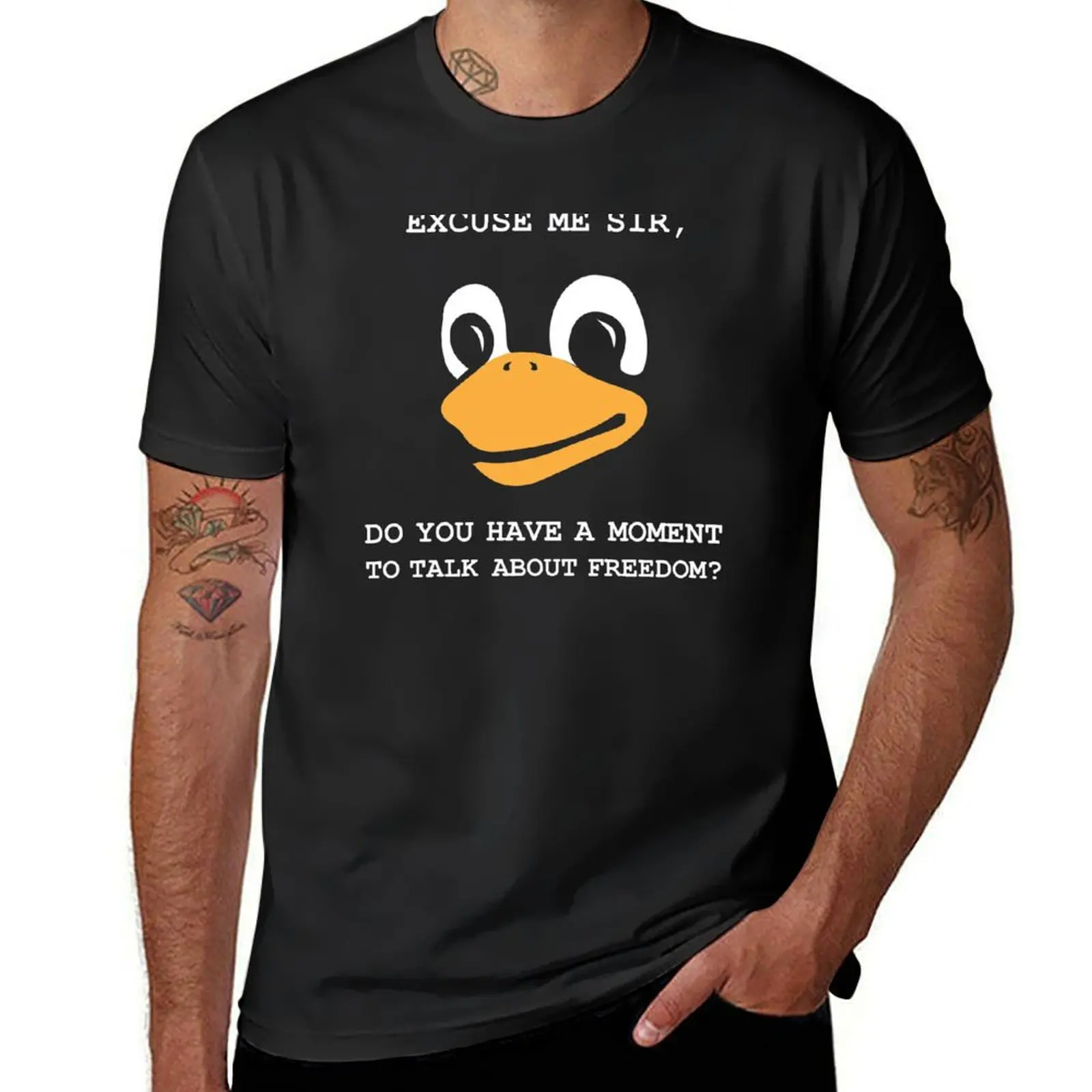 Lord and Saviour Tux Penguin Linux Religion T-Shirt customs design your own customs mens tall t shirts