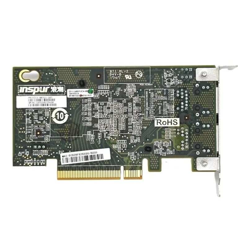 이중 포트 네트워크 확장 어댑터, 10G Inte X540-T2 이더넷 카드, PCI-E-RJ45, 10Gbps, 5Gbps, 2.5Gbps, 1Gbps, 지지대 PC Win10/11