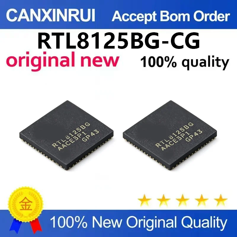 （5pcs-100pcs）RTL8125BG-CG Package QFN-48 2.5G Gigabit Ethernet Chip Original Genuine Product