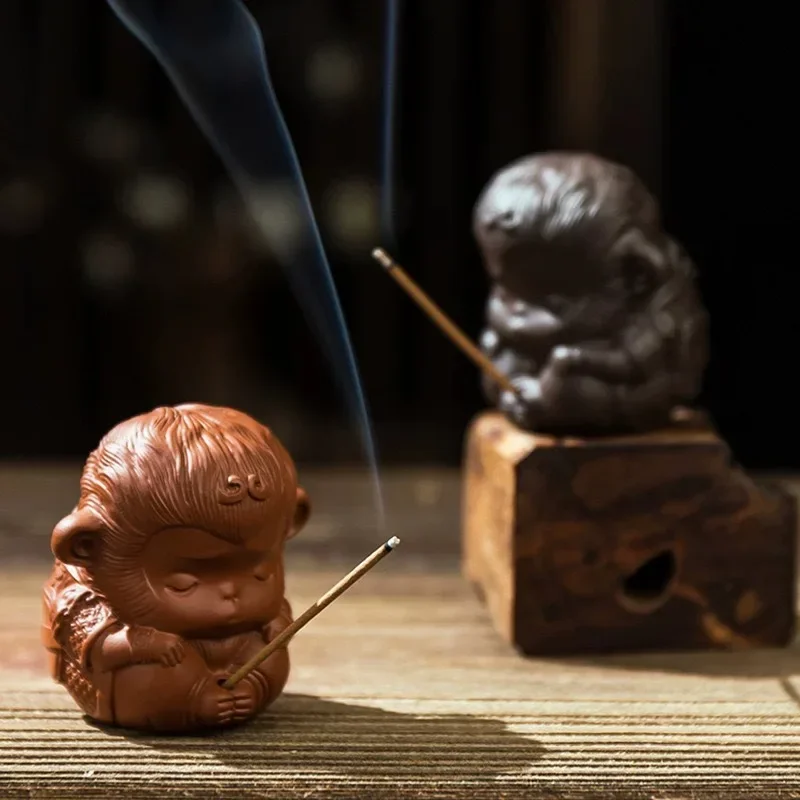 Creative and Cute Buddha Zen Tea Pet Ornament Can Nourish Cute and Fun Indoor Aromatherapy Stove