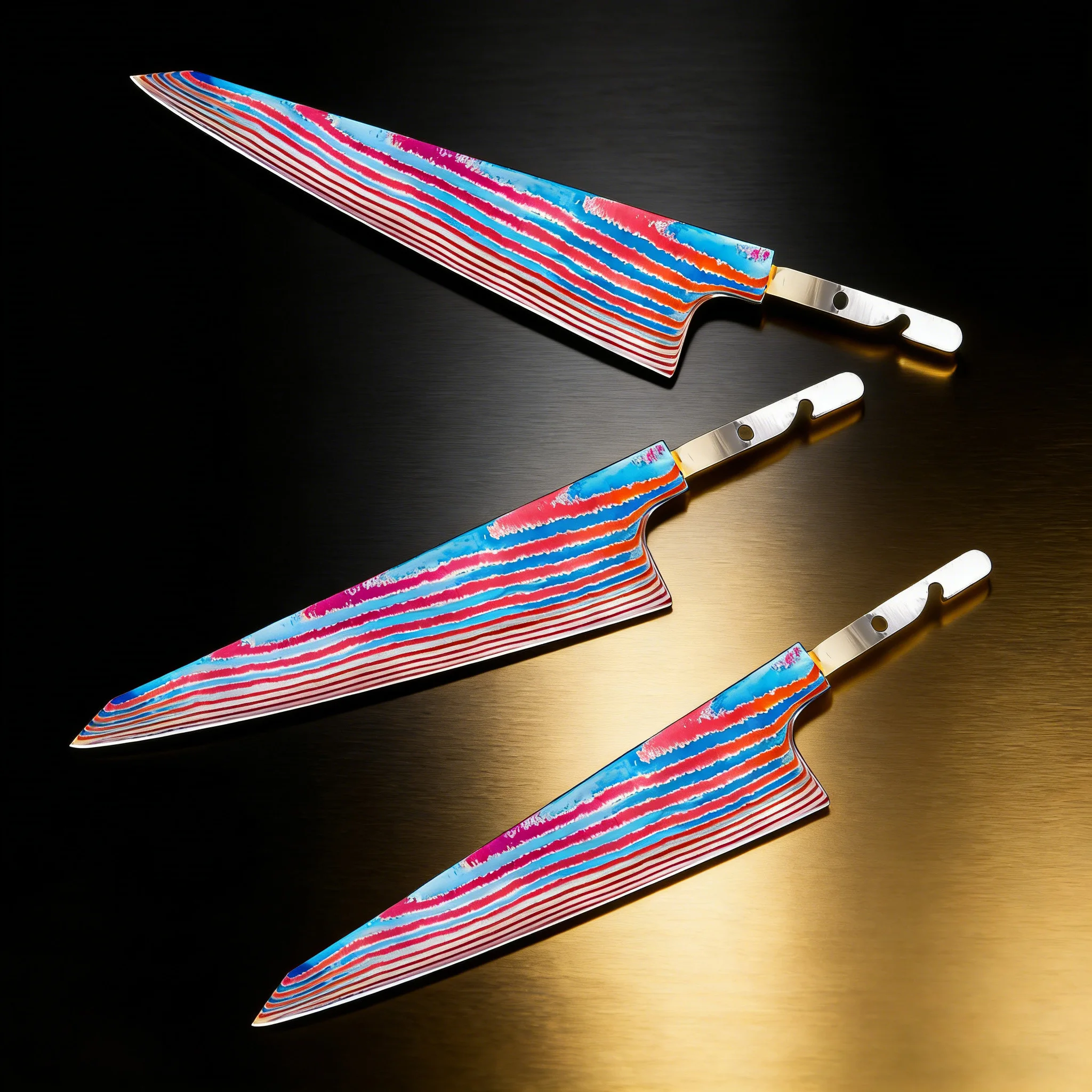 1/2/3/4/5 قطع، شفرات سكاكين طه - مراجعة Knife Blade Blank Damascus Steel Forged وسعره