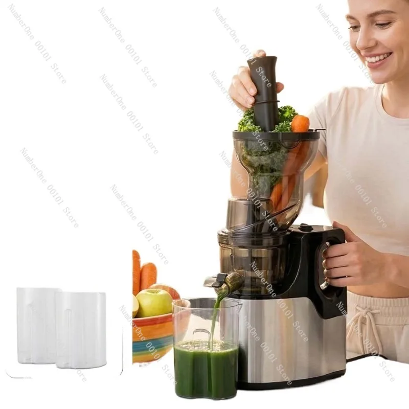 Espremedor Elétrico Estilo Europeu, Máquina de Fazer Suco de Laranja Fresco, Extrator Automático de Suco Doméstico, Máquina de Separação de Suco de Frutas