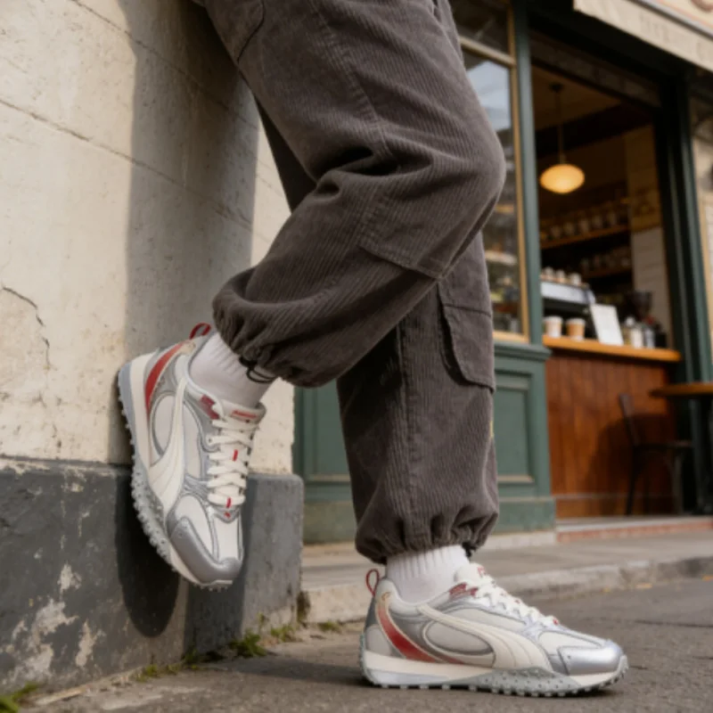 

Легкие дышащие модные удобные повседневные кроссовки Puma Mid Top 407108-01