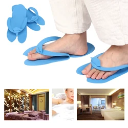 Zapatillas desechables para salón de manicura, sandalias de espuma para pedicura, Spa, viaje en casa, chanclas ambientales, 12 pares