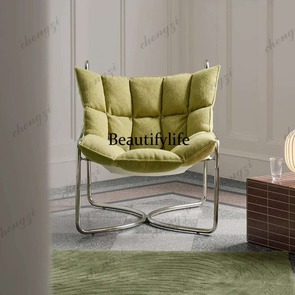 A4567 Modern simple living room lazy sofa chair removable and washable fabric leisure recliner
