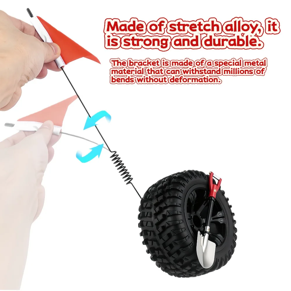 Off-road Mini Shaped Trunk Pendant Removable Flag Design 3 Style Color Car Rear Tail Decor Ornament for Vehicle Decoration