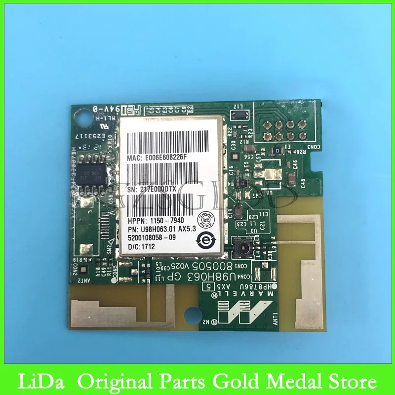 1pc módulo sem fio placa wifi para hp laserjet hp401 hp251 hp276 hp425 hp m251 m276 m401 m425 m375 m475 pn: 1150-7940